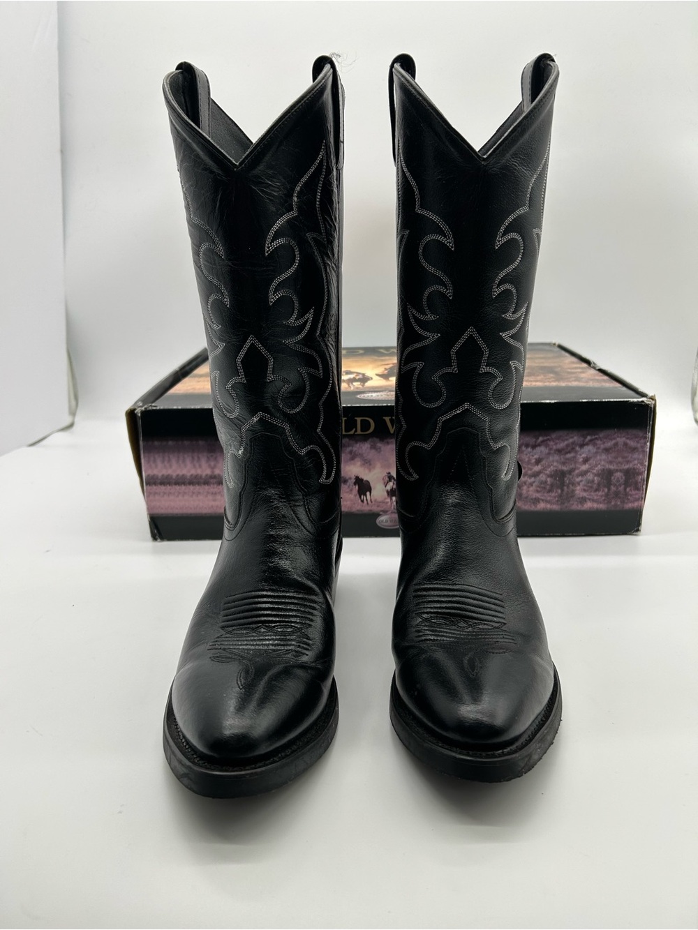 Old West Classic Men’s Pointed Toe Cowboy Boots size 8